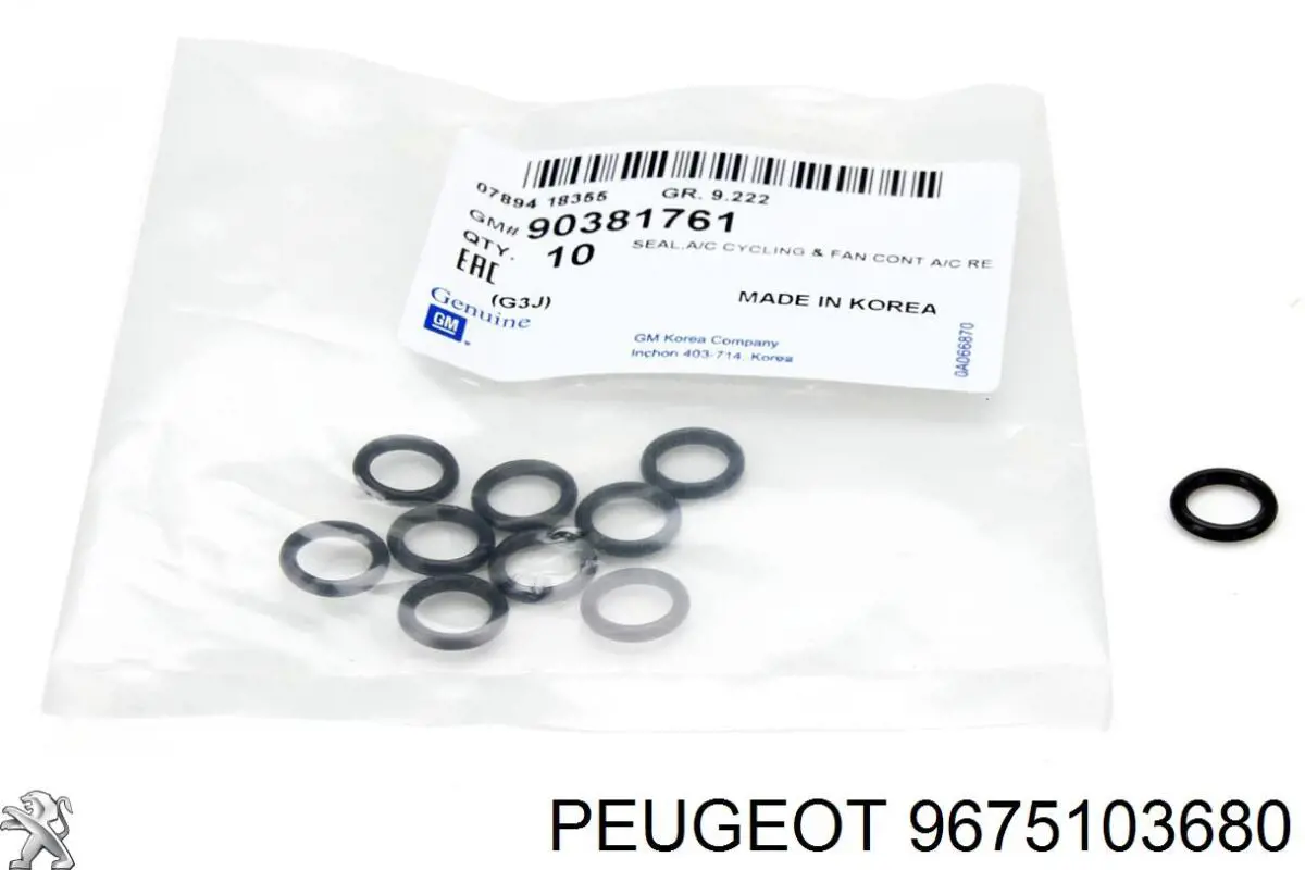 Comprar 9675103680 Peugeot/Citroen Manguera de aire acondicionado de condensador a evaporador