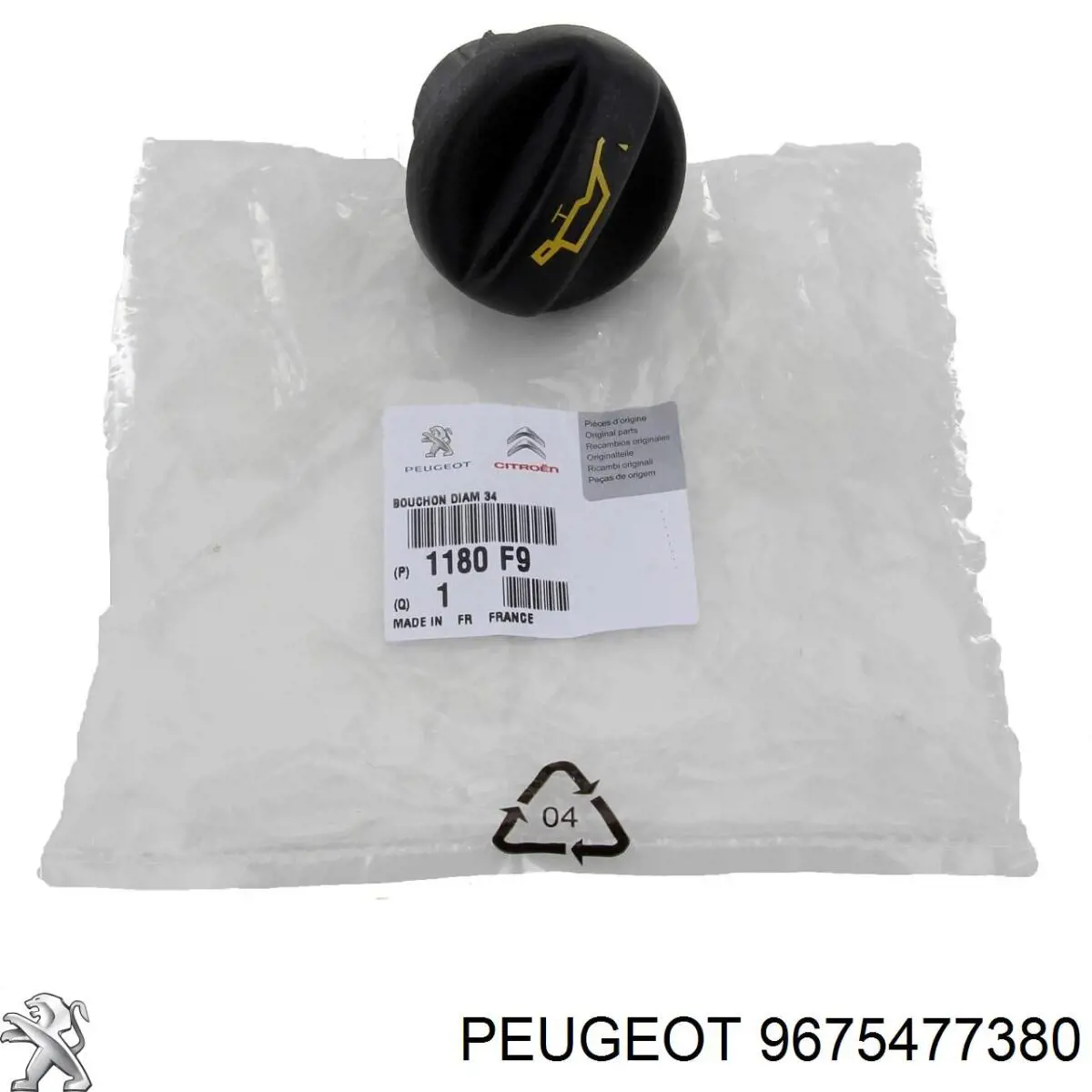 Comprar 9675477380 Peugeot/Citroen Tapa de aceite de motor