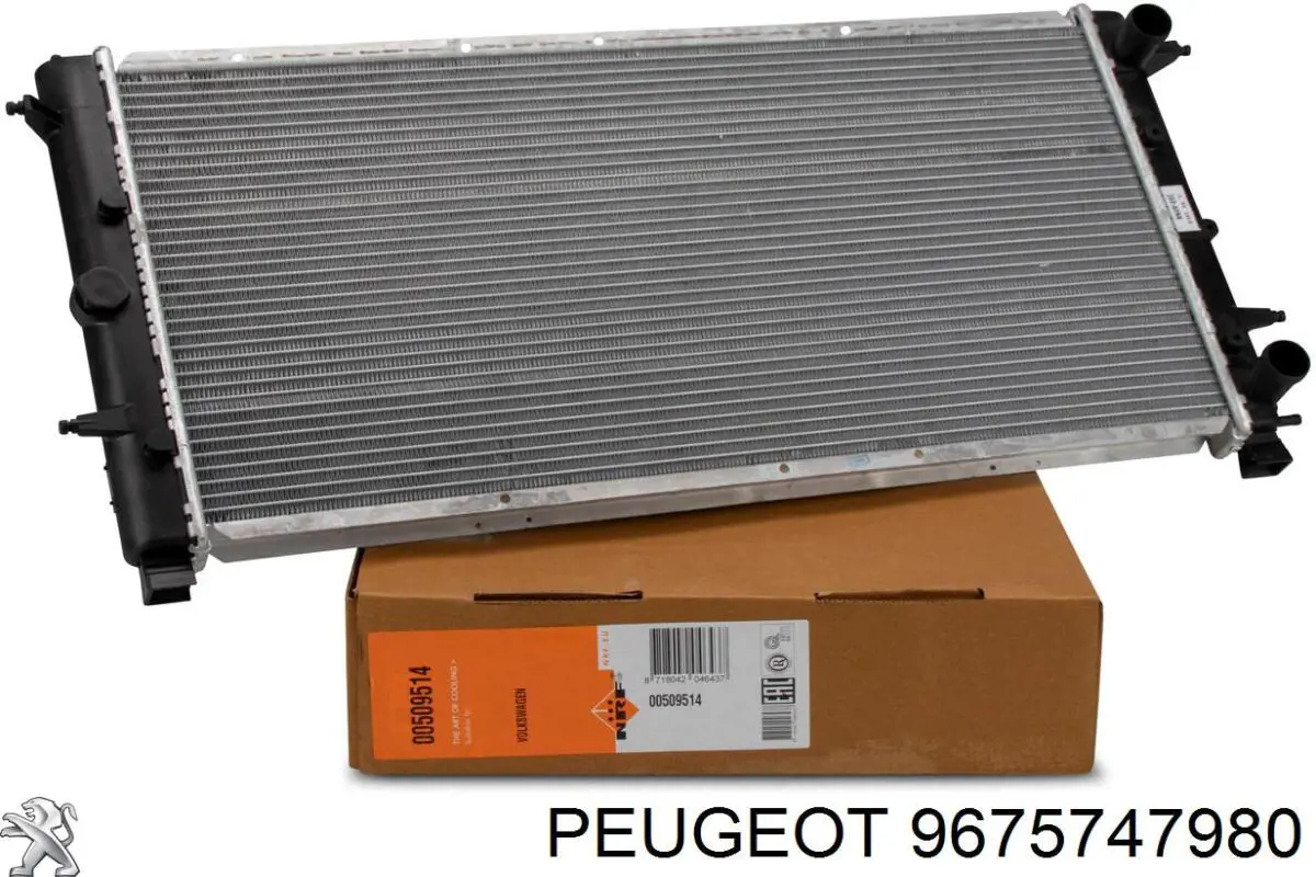 Radiador 9675747980 Peugeot/Citroen