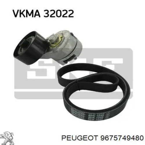 Comprar 9675749480 Peugeot/Citroen Correa trapezoidal