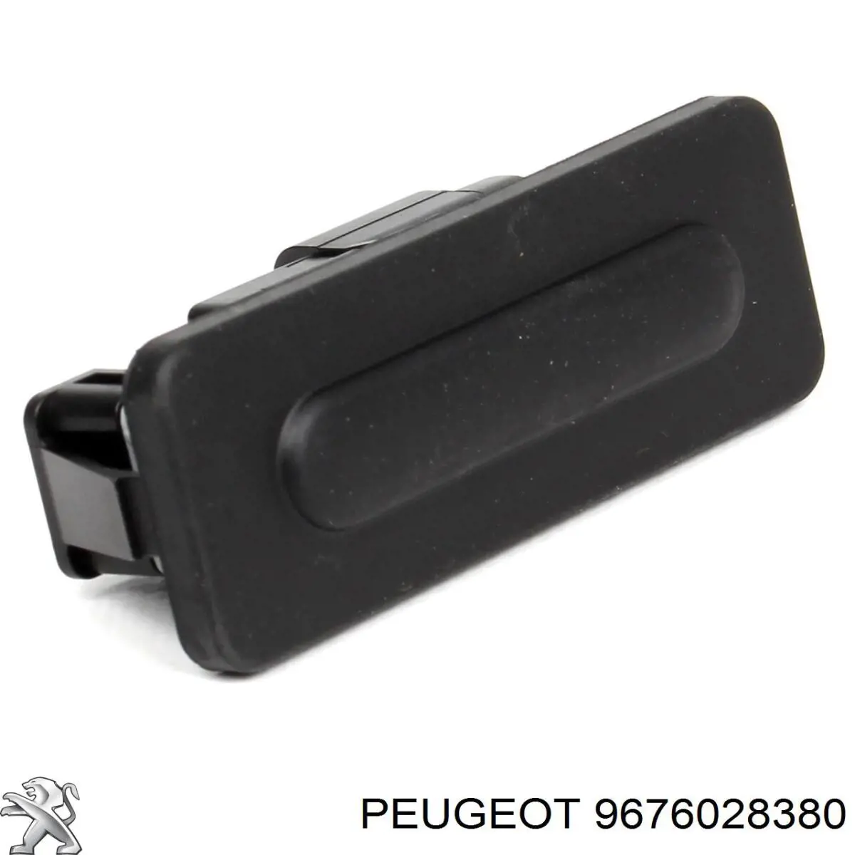 9676028380 Peugeot/Citroen boton de accion de bloqueo de la tapa maletero (3/5 puertas traseras)