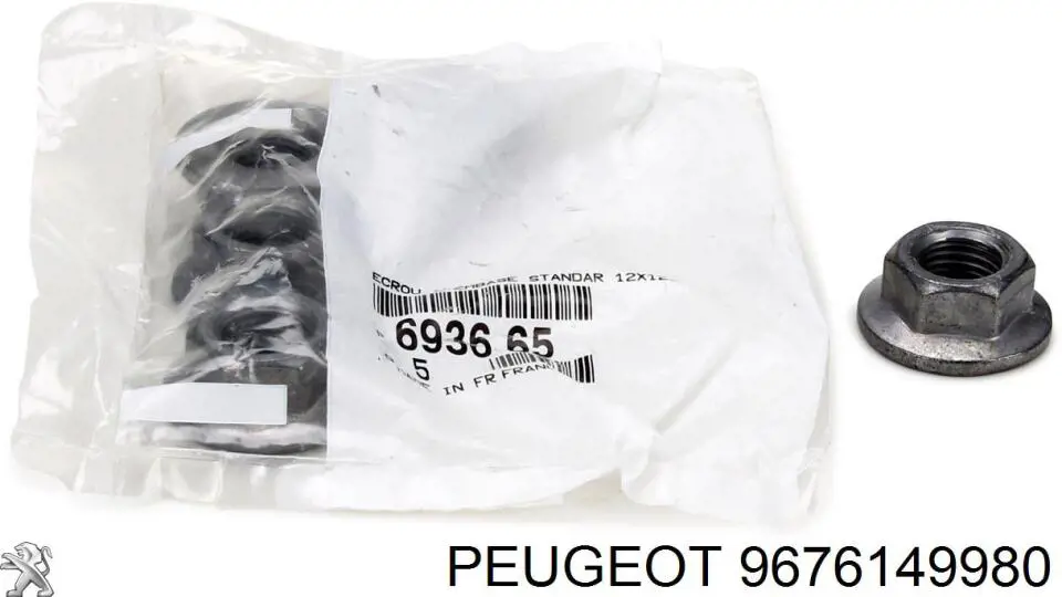 9676149980 Peugeot/Citroen tornillo de rótula de suspensión delantera a mangueta
