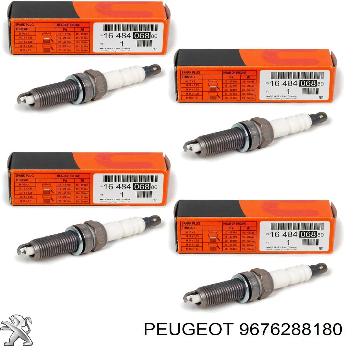 Bujía de encendido Peugeot 208 CA, CC