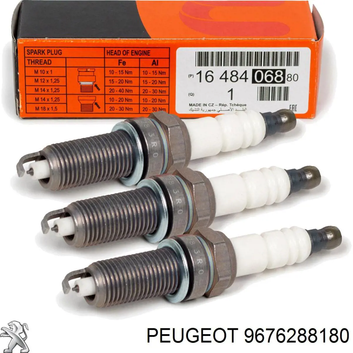 Bujía de encendido Peugeot 208 CA, CC