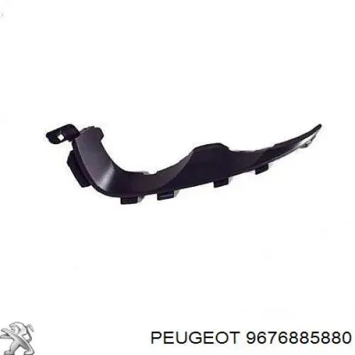 9676885880 Peugeot/Citroen Refuerzo parachoque delantero