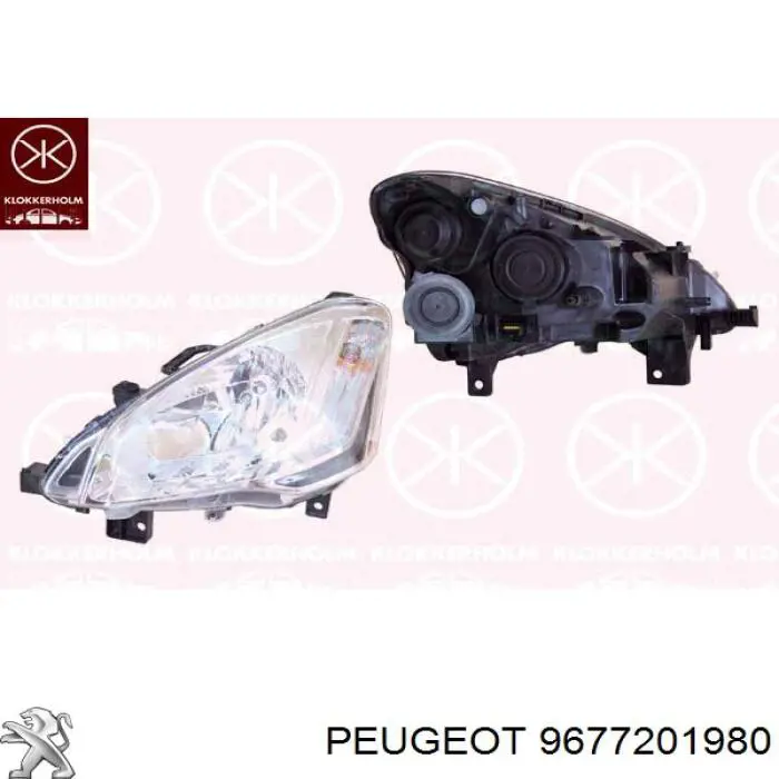 9677201980 Peugeot/Citroen faro derecho