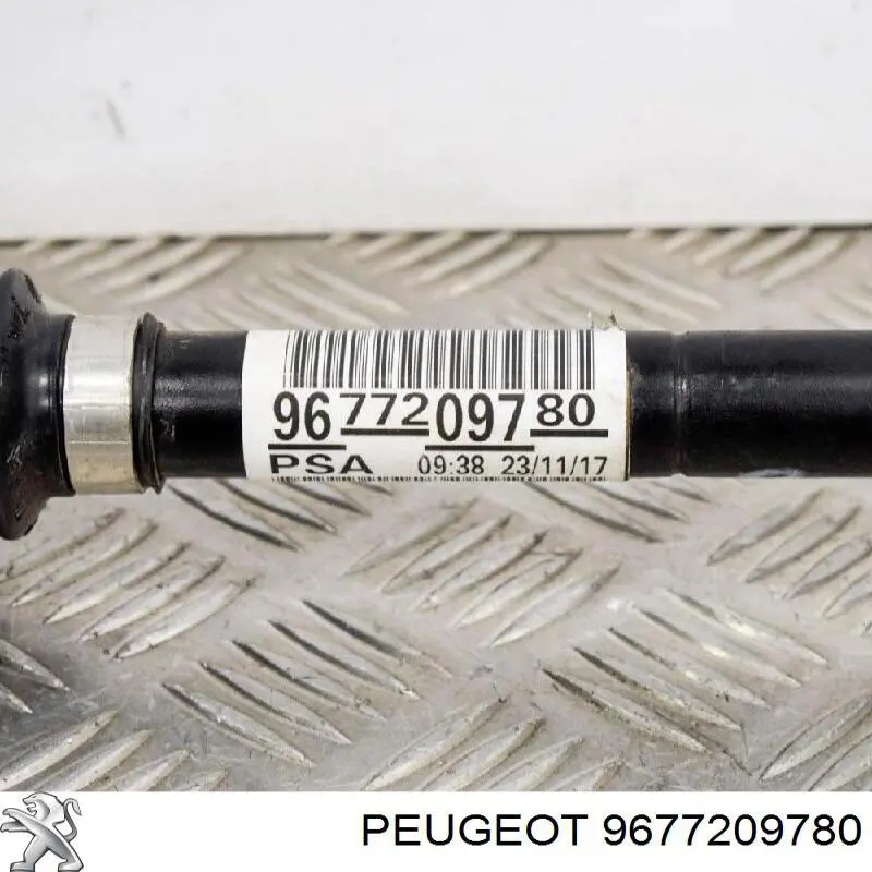 9677209780 Peugeot/Citroen árbol de transmisión delantero izquierdo