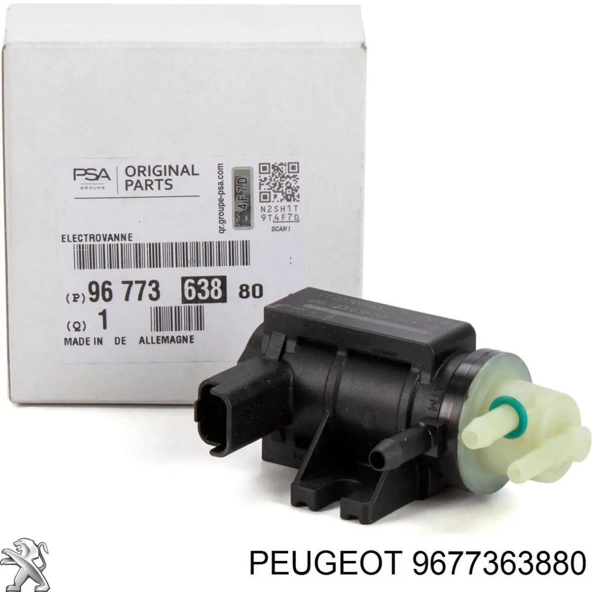 9677363880 Peugeot/Citroen transmisor de presion de carga (solenoide)