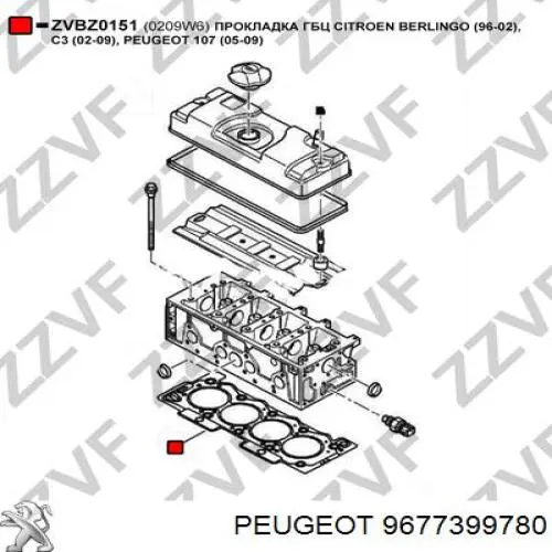Juntas de culata Peugeot/Citroen 9677399780 precio, desde 16,70 EUR
