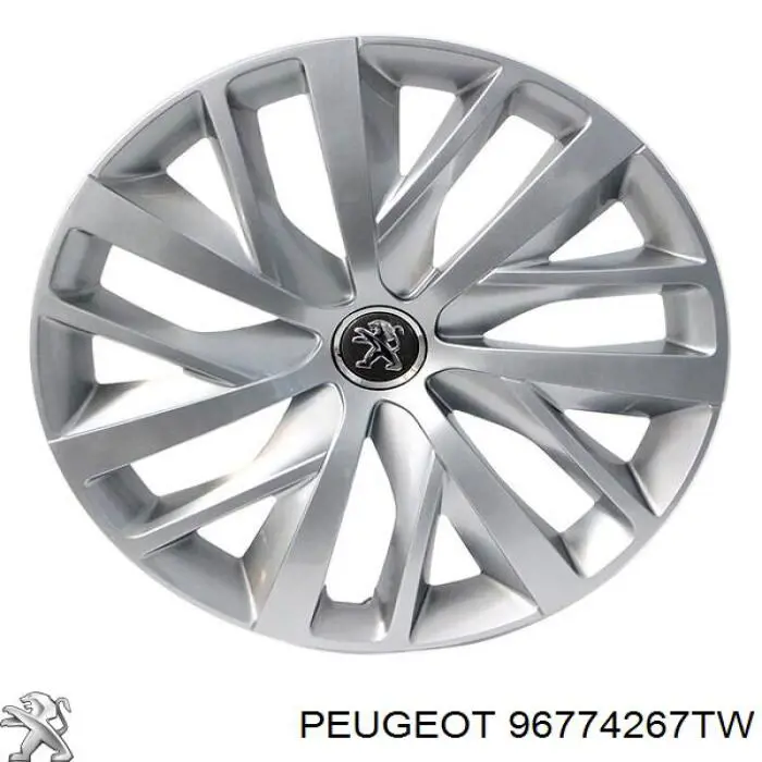 96774267TW Peugeot/Citroen Cubierta de la Llanta