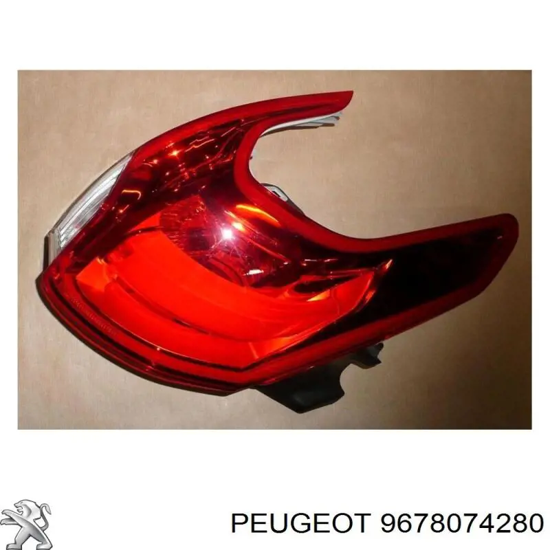 Piloto trasero exterior izquierdo 9678074280 Peugeot/Citroen