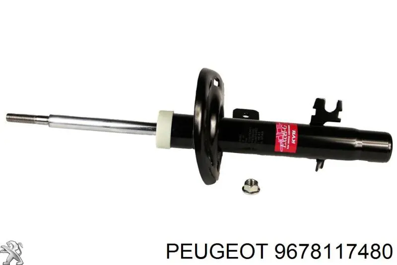 9678117480 Peugeot/Citroen Amortiguador frontal izquierdo