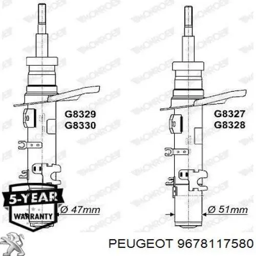 Comprar CT4Z18125A Ford Amortiguador trasero