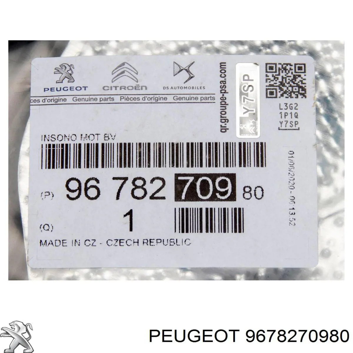 9678270980 Peugeot/Citroen Protección de cárter