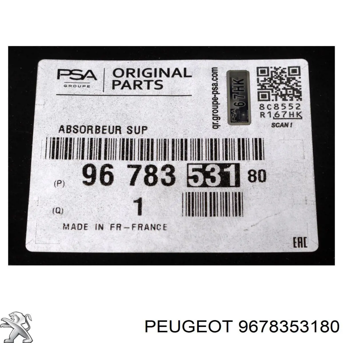 Refuerzo de parachoques delantero Peugeot/Citroen 9678353180 precio, desde 68,06 EUR