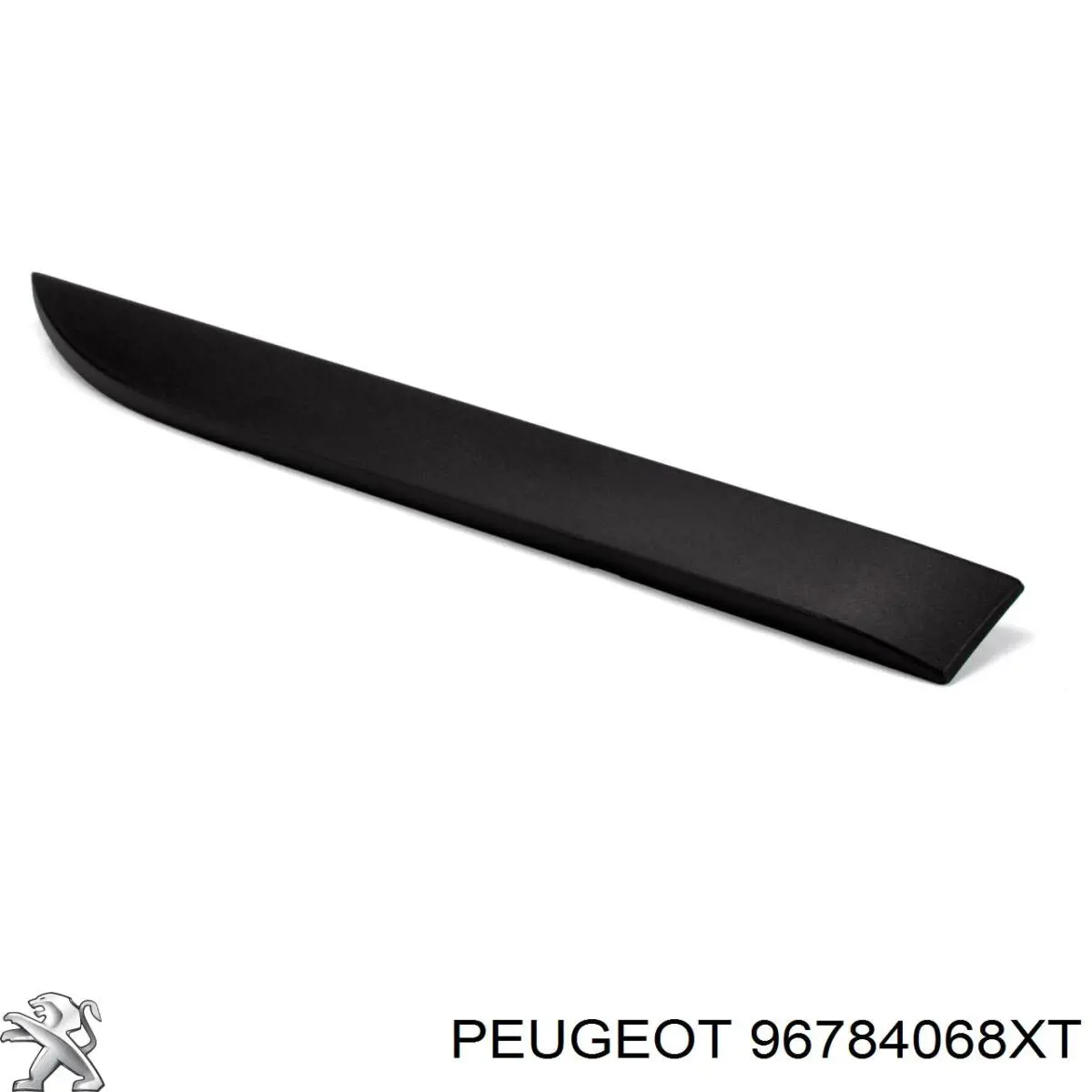 96784068XT Peugeot/Citroen Listón embellecedor de puerta trasera derecha