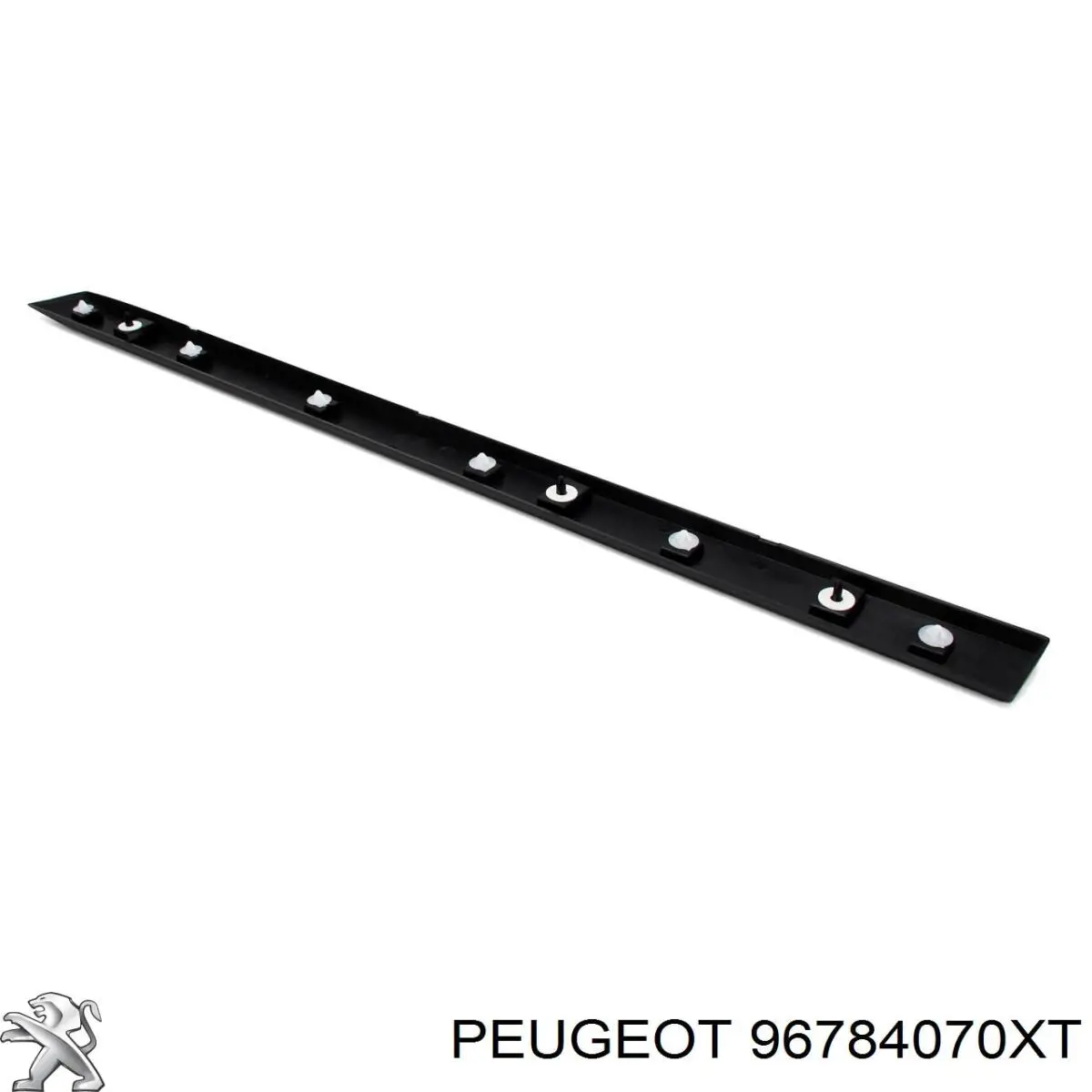 96784070XT Peugeot/Citroen Listón embellecedor de puerta delantera izquierda 