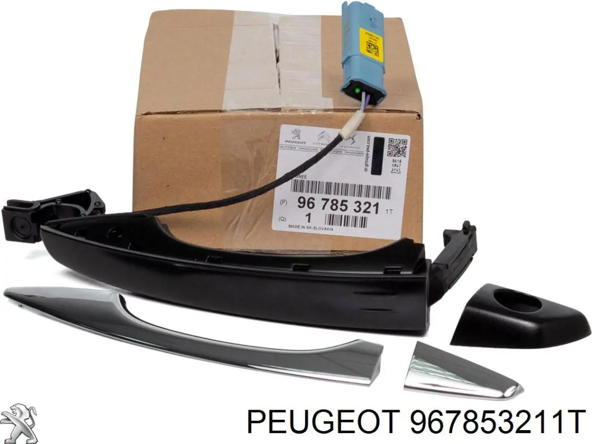 Manija exterior izquierda de puerta delantera 967853211T Peugeot/Citroen