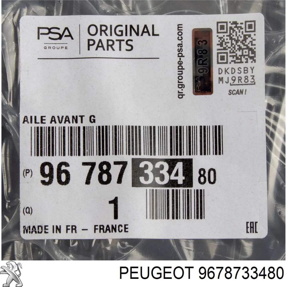 Aleta delantera izquierda Peugeot/Citroen 9678733480 precio, desde 92,58 EUR