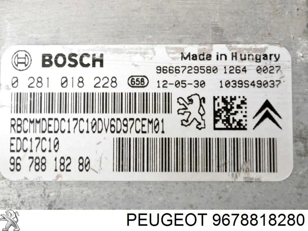  Peugeot/Citroen 9678818280 precio, desde 123,42 EUR