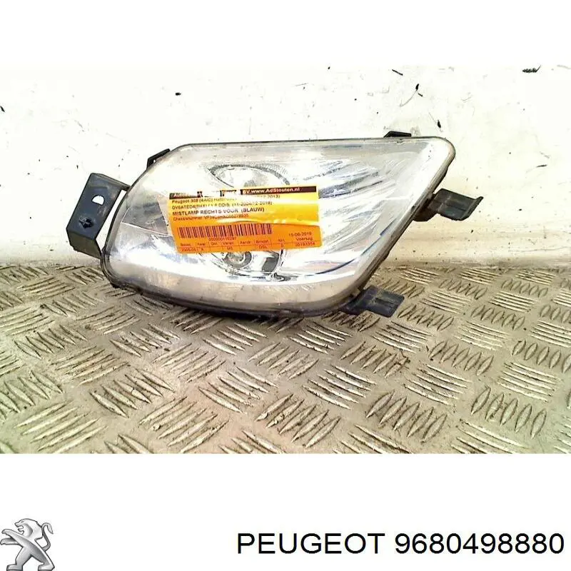 9680498880 Peugeot/Citroen faro antiniebla derecho