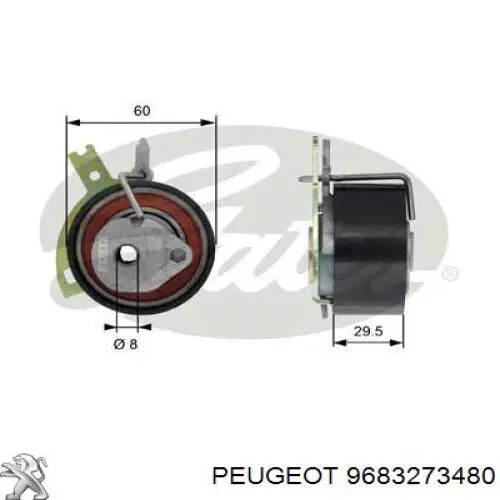 9683273480 Peugeot/Citroen tensor correa distribución