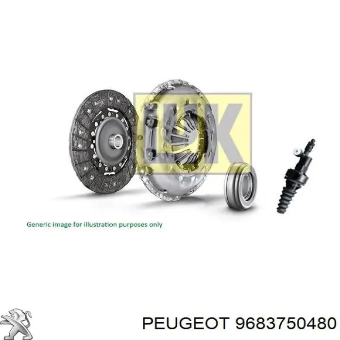 9683750480 Peugeot/Citroen cilindro receptor, embrague