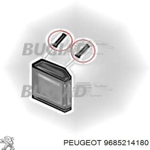 9685214180 Peugeot/Citroen tubo flexible de aire de sobrealimentación