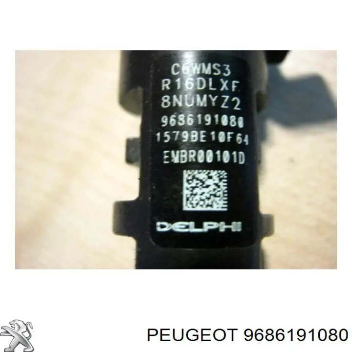 9686191080 Peugeot/Citroen inyector de combustible