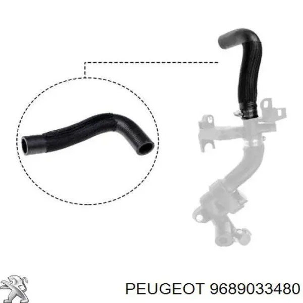 Manguera (conducto) del sistema de refrigeración Citroen Berlingo B9