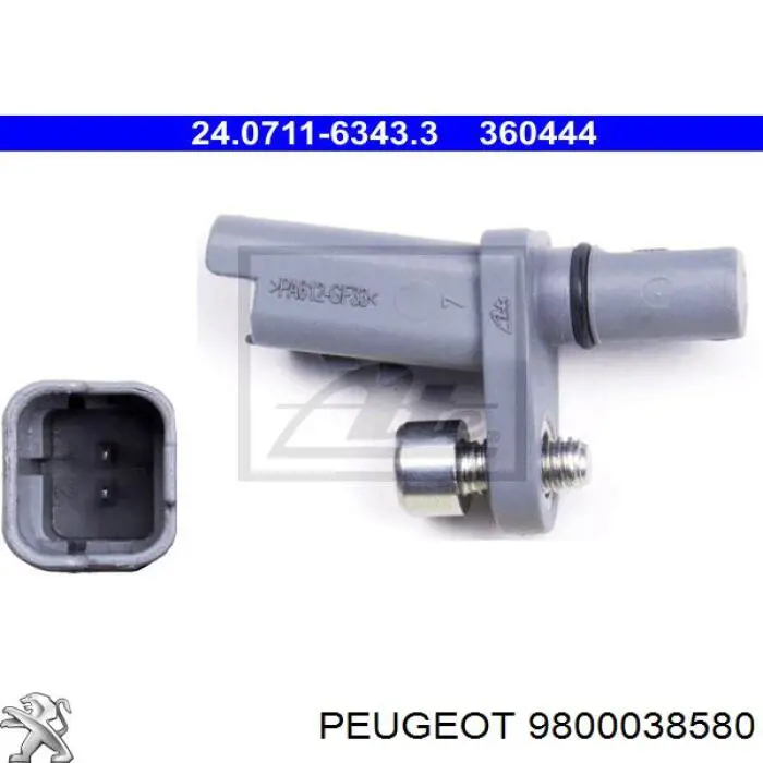 Sensor ABS, rueda trasera Peugeot/Citroen 9800038580 precio, desde 16,12 EUR