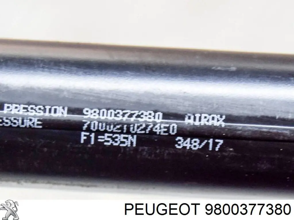 Amortiguador de maletero Peugeot/Citroen 9800377380 precio, desde 15,36 EUR