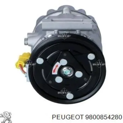 9800854280 Peugeot/Citroen compresor de aire acondicionado