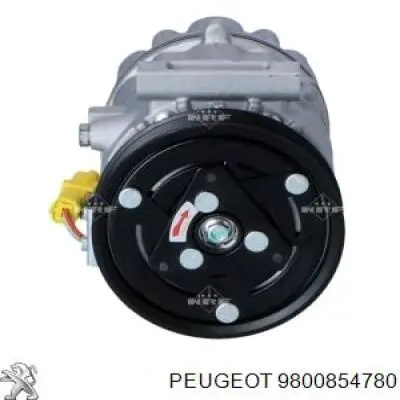 9800854780 Peugeot/Citroen compresor de aire acondicionado