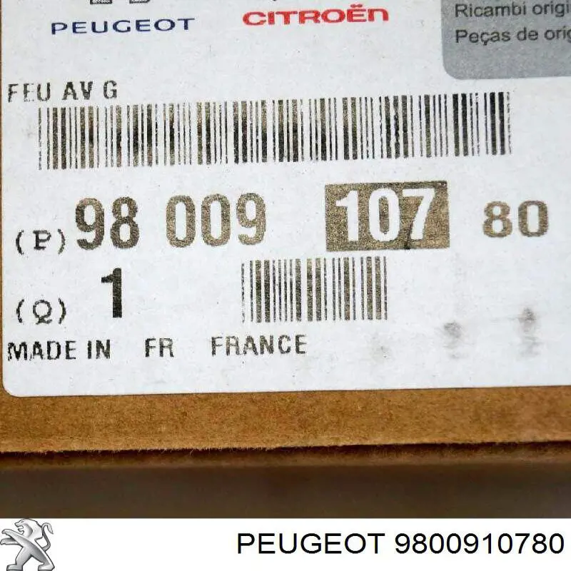 Luz diurna izquierda Peugeot/Citroen 9800910780 precio, desde 39,20 EUR