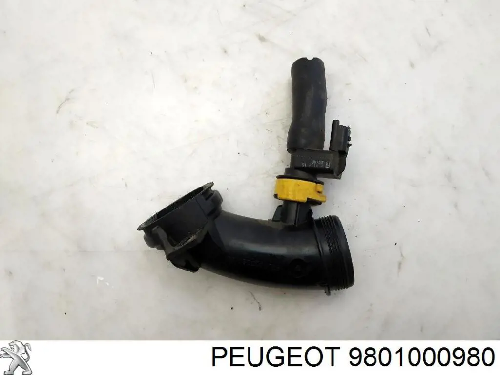 9801000980 Peugeot/Citroen Tubo de admisión de aire al turbocompresor