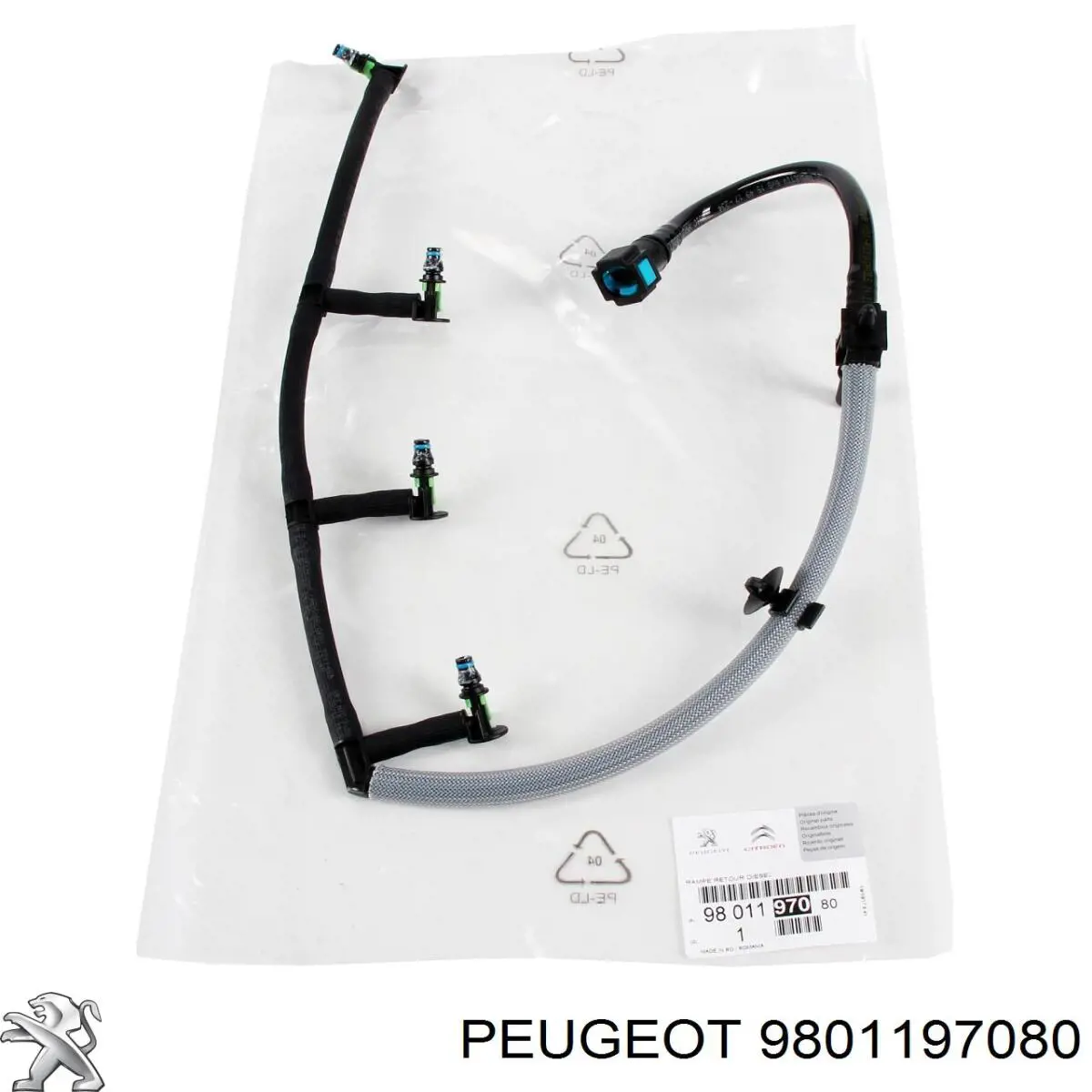 Tubería de retorno de combustible de los inyectores Peugeot/Citroen 9801197080 precio, desde 42,92 EUR