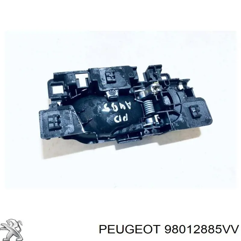 98012885VV Peugeot/Citroen manecilla de puerta, equipamiento habitáculo, derecha delantera/trasera