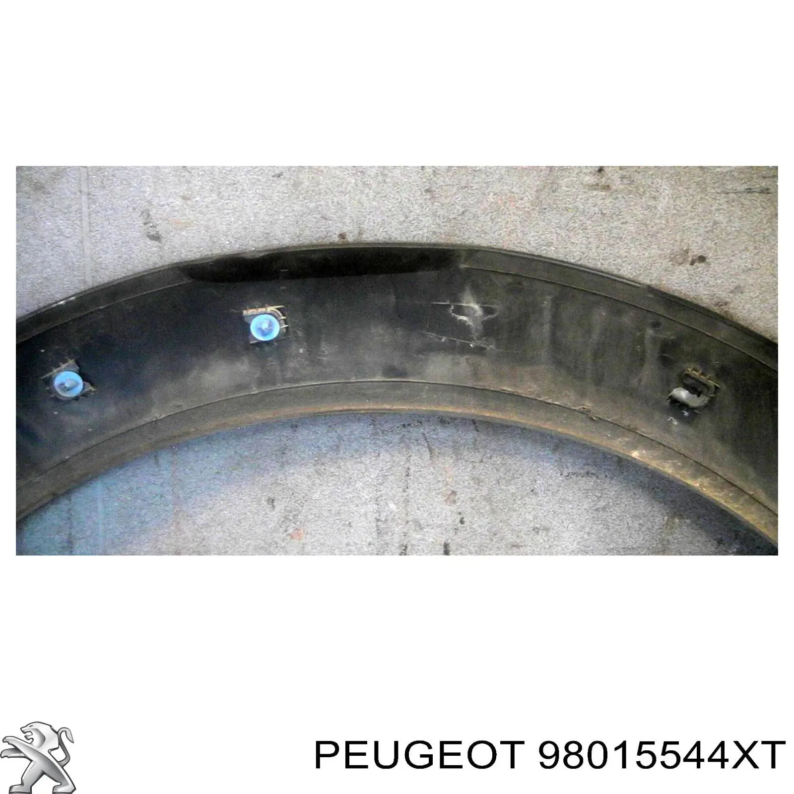 98015544XT Peugeot/Citroen Extensión de la aleta trasera izquierda