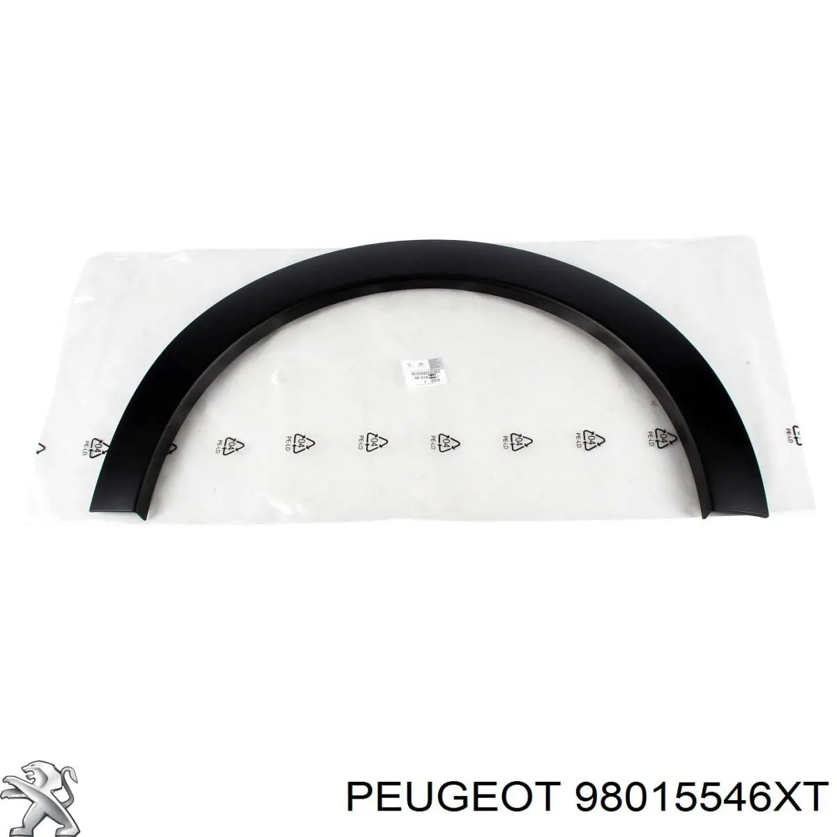 98015546XT Peugeot/Citroen Extensión de la aleta delantera derecha