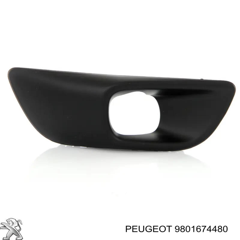 9801674480 Peugeot/Citroen rejilla de antinieblas delantera derecha