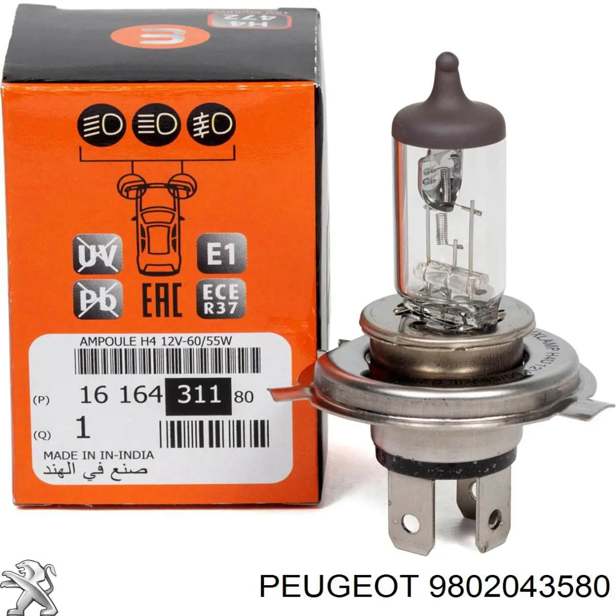 Relé de control de carga de batería Peugeot/Citroen 9802043580