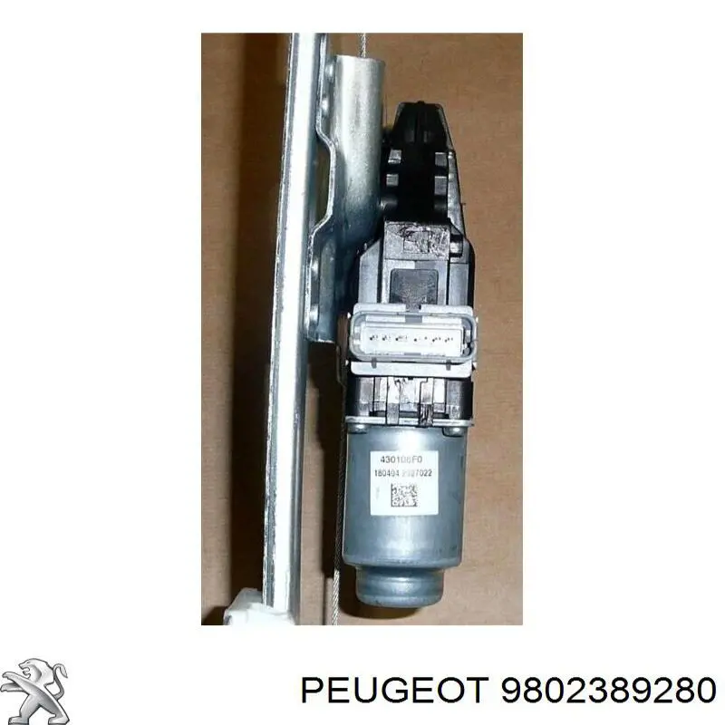 Mecanismo de elevalunas delantero izquierdo 9802389280 Peugeot/Citroen