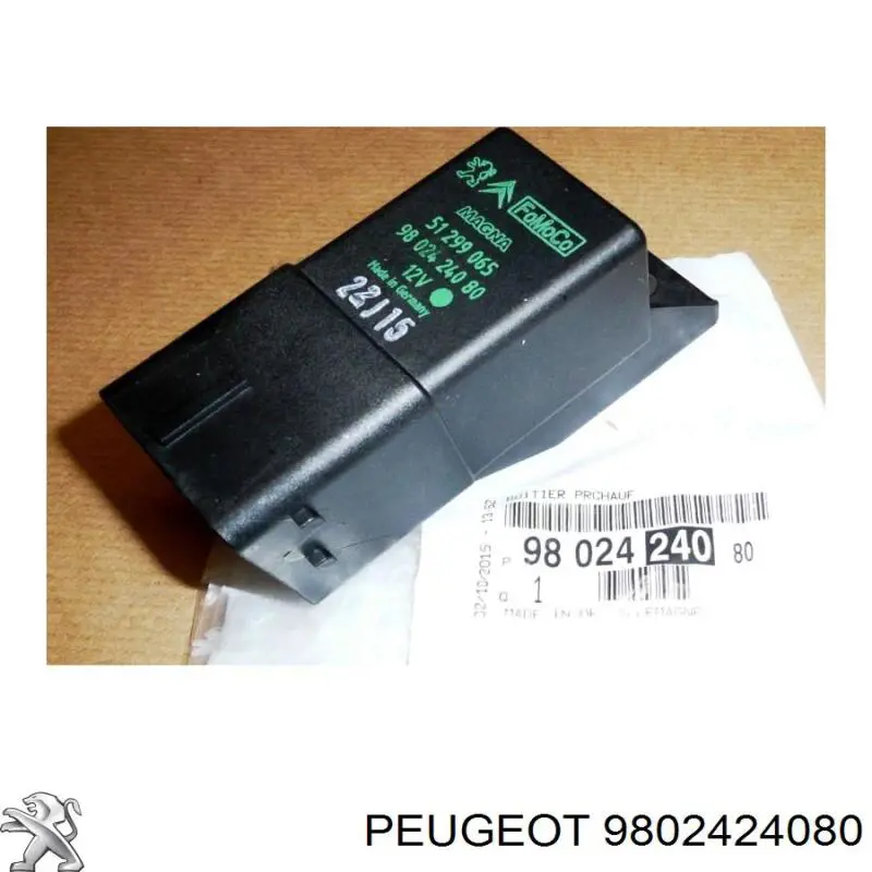 Relé de bujía de precalentamiento Peugeot 406 8B