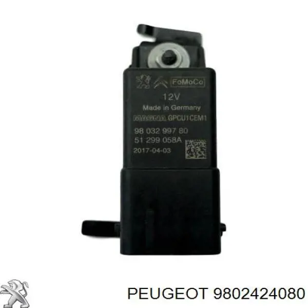 Relé de bujía de precalentamiento Peugeot 406 8B