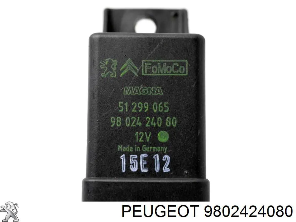 Relé de bujía de precalentamiento Peugeot 406 8B