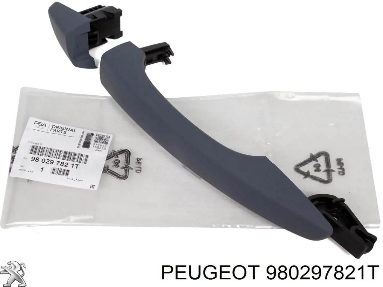 980297821T Peugeot/Citroen Manija exterior derecha de puerta trasera