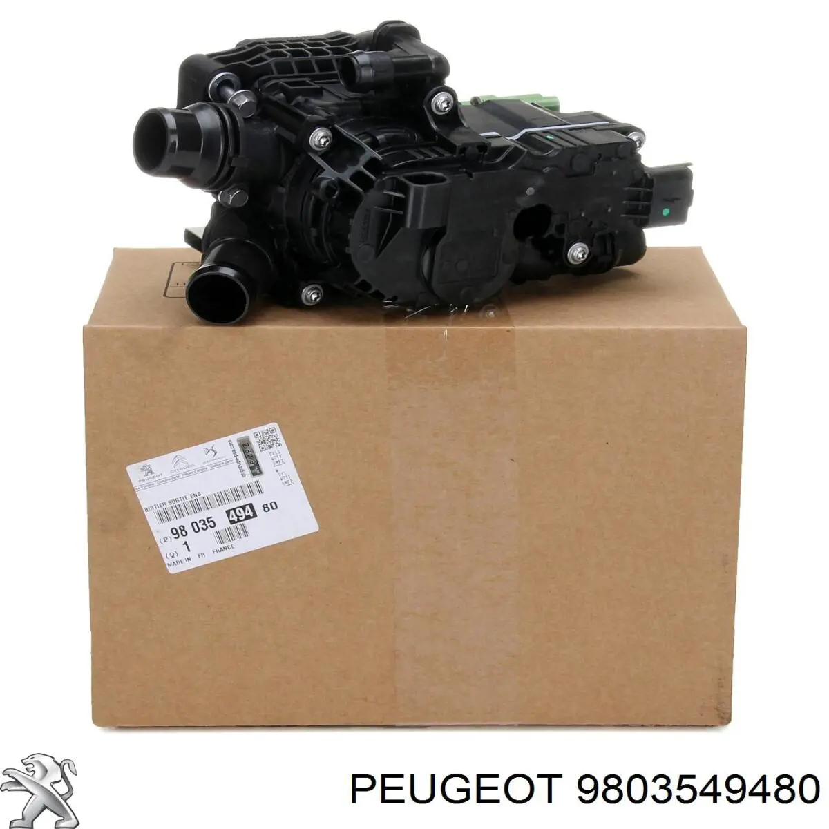 9803549480 Peugeot/Citroen Caja del termostato