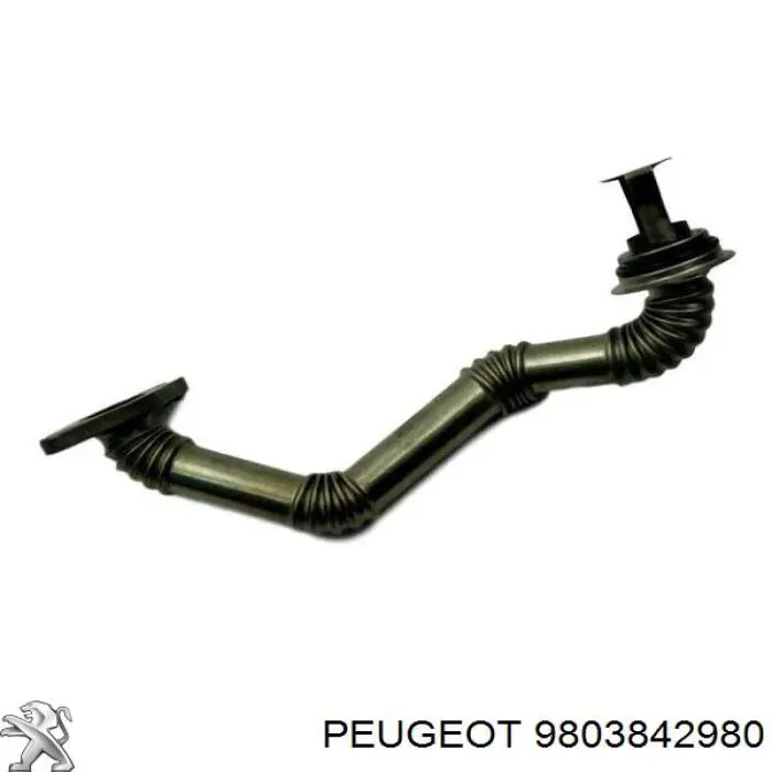 9803842980 Peugeot/Citroen Tubo del sistema de recirculación de gases de escape EGR