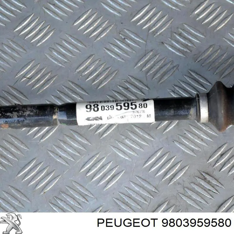 9801611180 Peugeot/Citroen árbol de transmisión delantero izquierdo